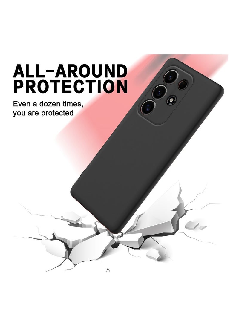 دبليو تيك غطاء حماية من السيليكون السائل الناعم الفاخر لهاتف itel Super 26 Ultra 4G 2025 (MCRPSN) - أسود - Image 4